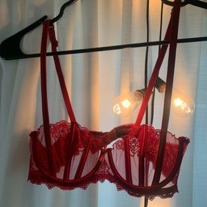 Honey Birdette Natalie Red Bra 34B